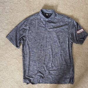 FootJoy Men's Heathered Blue Gray Polo Shirt